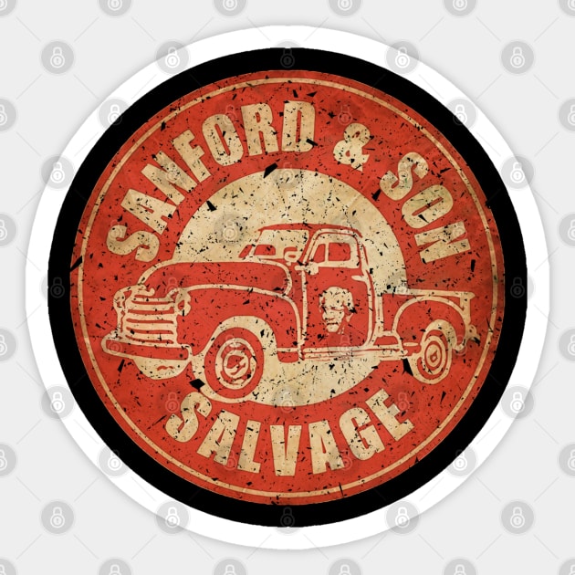 vintage Sanford and Son Salvage Sticker by Jendralsambo